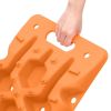 Traction Boards 2 pcs Orange 42.1"x12.2"x2.8" Nylon