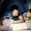 Desk Cooling Fan w/180°Adjustable LED Lamp Baby Stroller Fan Emergency Flashlight Torch